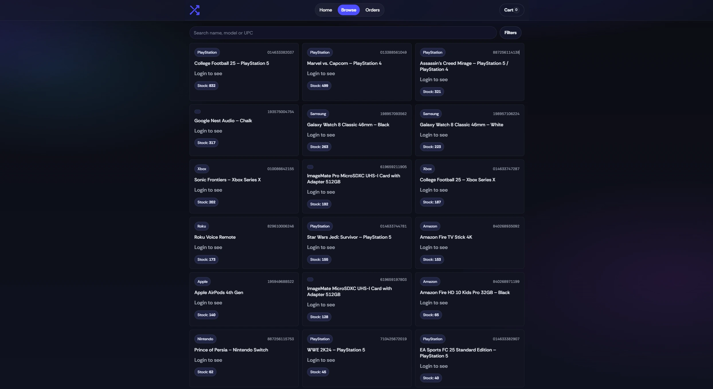 Floating electronics collage